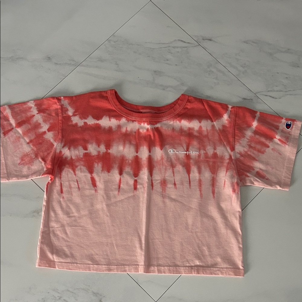 NWOT Champion Tie-Dye Crop T-Shirt